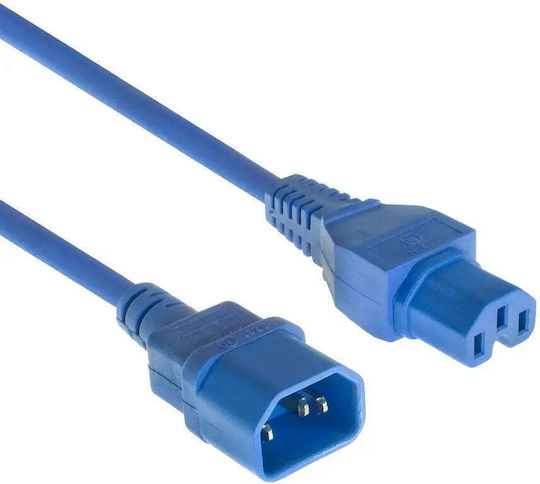 Act IEC C14 - IEC C15 Cable 2m Μπλε