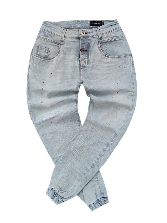 Men's Jeans Pants with Slim Fit Light Blue