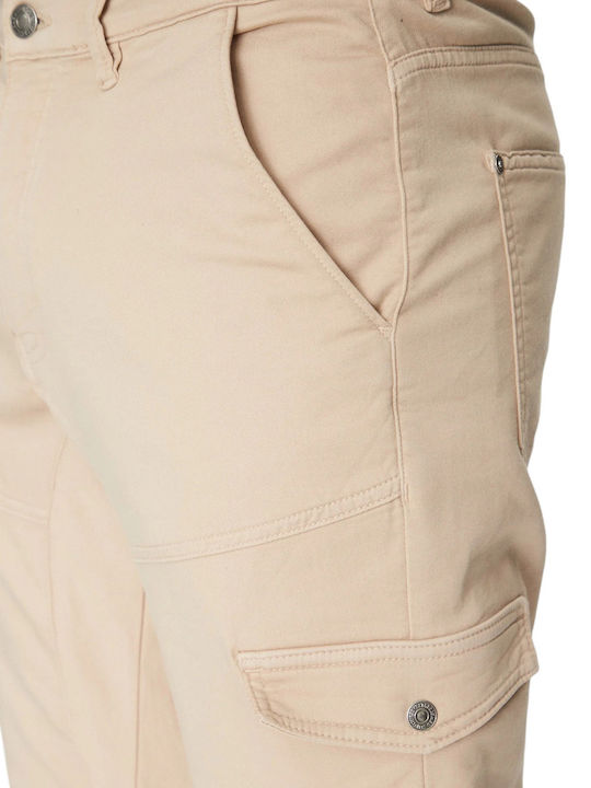 Trousers Cargo Elastic Beige
