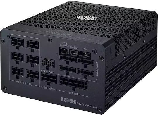 CoolerMaster X Silent Edge 850W Μαύρο Τροφοδοτικό Υπολογιστή Full Modular 80 Plus Platinum