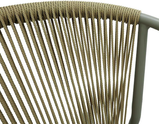 Outdoor Armchair Aluminum Convince Coffee 56x63x82cm