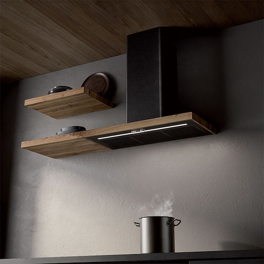 Elica Bio Bl A 90 Rovere Șemineu Hotă 90cm Negru