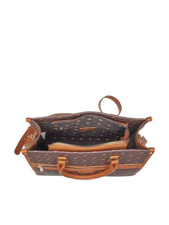 Damen Handtasche Schulter Braun