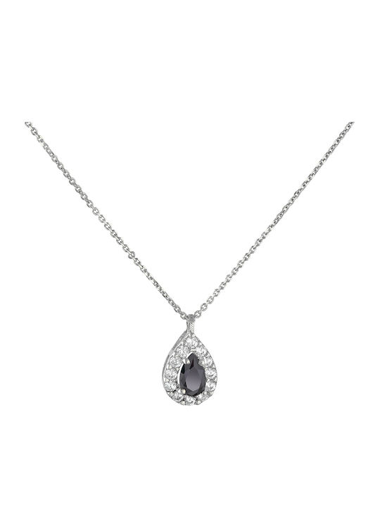 Ioannis Kosmima Set with Necklace , Earrings & Ring from White Gold 14K with Stones