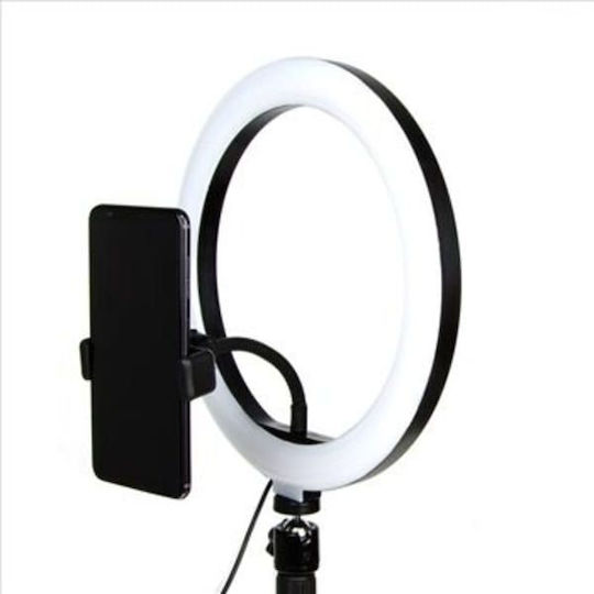 Ringlicht 30cm mit Stativ Boden und Halterung für Handy