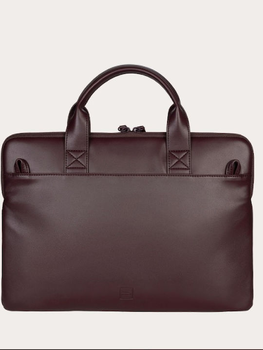 Leather Men's Briefcase Burgundy