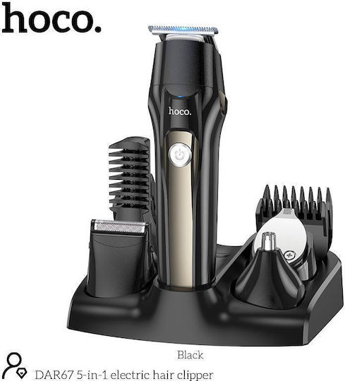 Hoco Set Hair Clipper Black DAR67