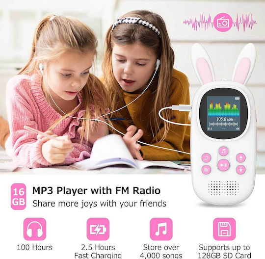Chenfec M5 MP3 Player (16GB) Ροζ