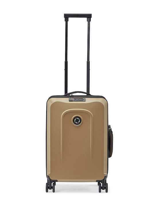 Senz° Travel Suitcase Cabin Champagne Brown with 4 Wheels Height 55cm