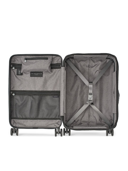 Senz° Travel Suitcase Cabin Champagne Brown with 4 Wheels Height 55cm