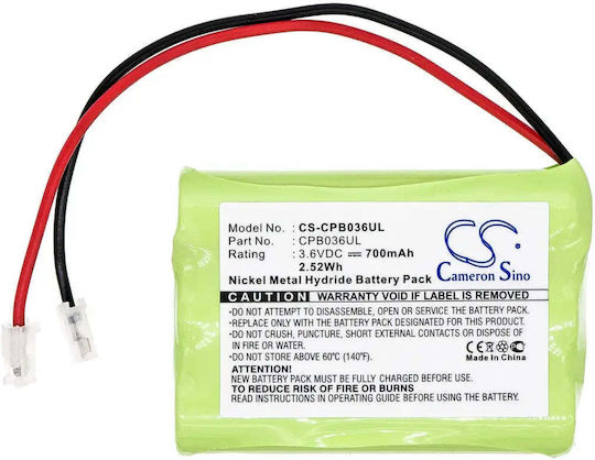 Battery Phone 3* Aaa 3.6v Nimh 700mah Gpt207 Universal Connector Panasonic Kx-tc1210 Cameron Sino