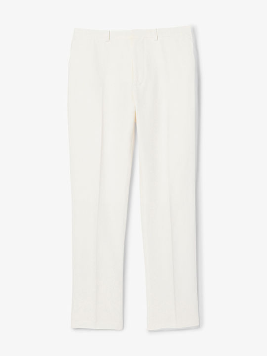 Παντελόνι σε Ίσια Γραμμή Offwhite