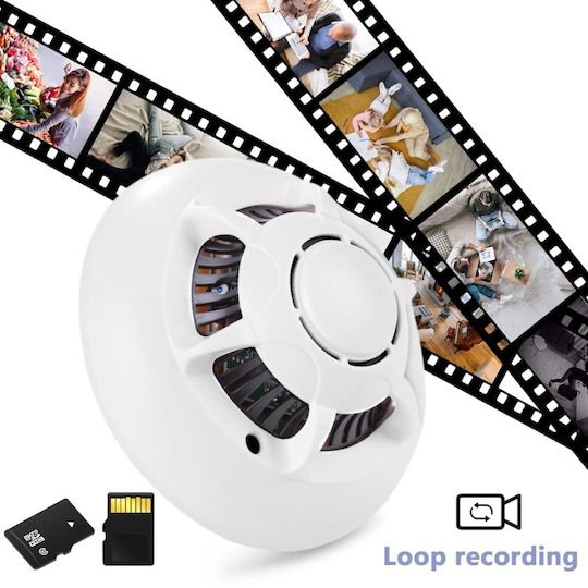 Spionkamera Rauchmelder Iuni D103 8 GB Wi-Fi Ansicht 4K Bewegungserkennung