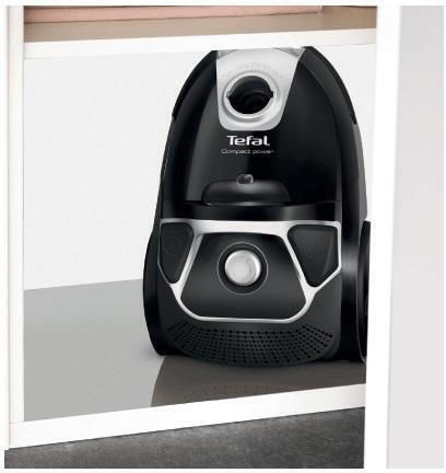 Tefal Compact Power Ηλεκτρική Σκούπα 900W με Σακούλα 3lt Μαύρη