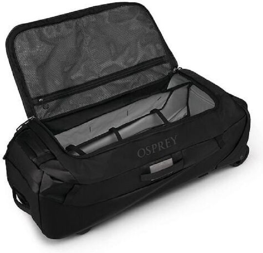Osprey Transporter Σακ Βουαγιάζ 120lt Μαύρο με Ρόδες Υφασμάτινο