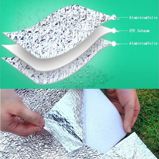 Tent Floor Camping Thermal Aluminum 200*150cm