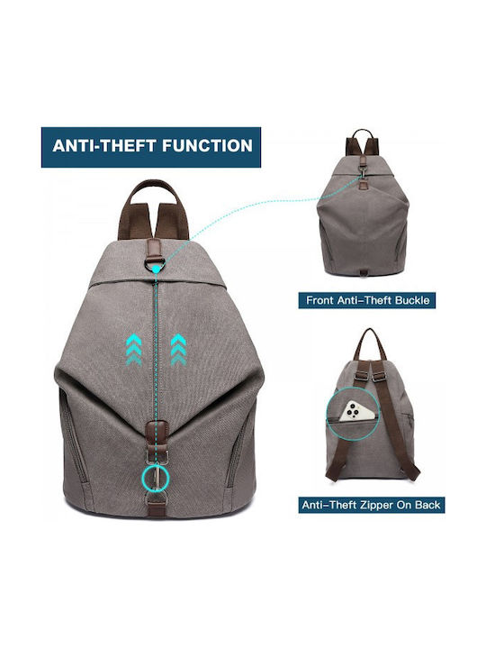 Miss Lulu Backpack Γκρι
