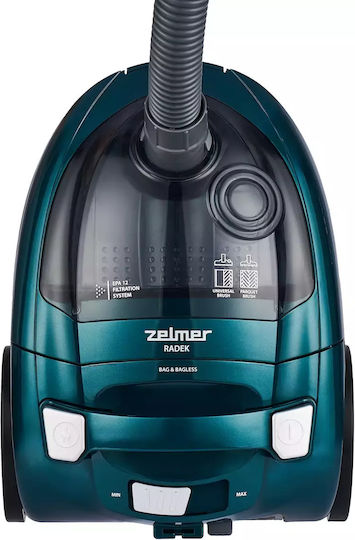 Zelmer ZVC031P Ηλεκτρική Σκούπα 800W με Σακούλα 2.5lt Πράσινη