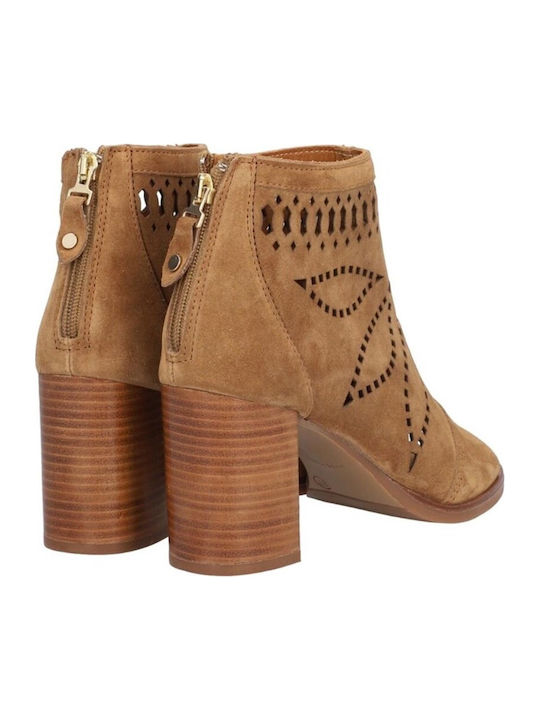 Stiefeletten Damen Tabac Braun