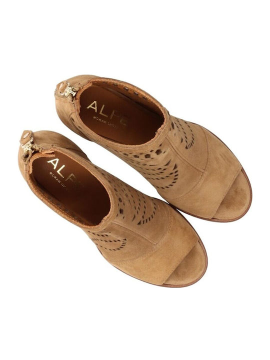 Stiefeletten Damen Tabac Braun