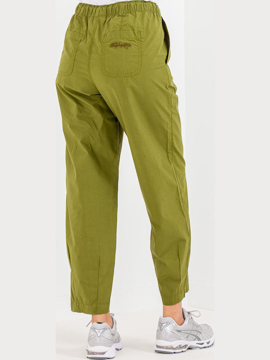 M-cisa Women's Fabric Cargo Trousers Green