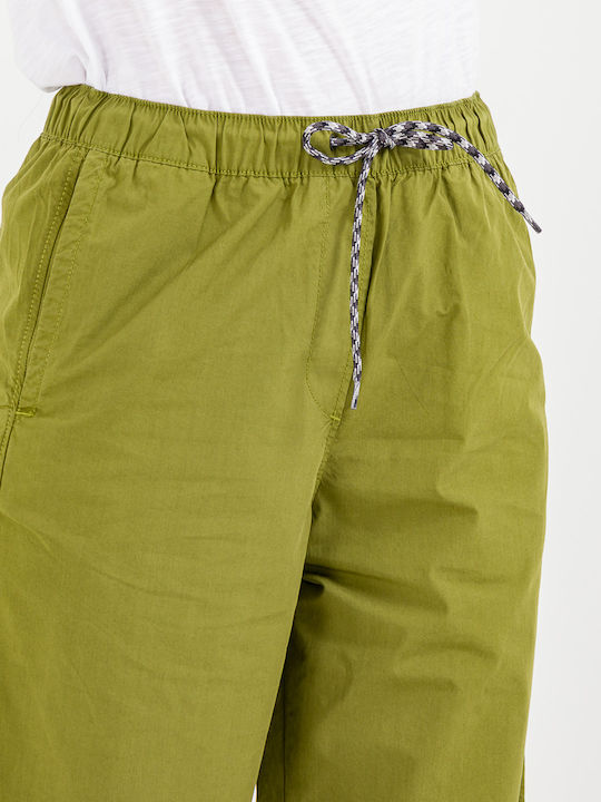 M-cisa Women's Fabric Cargo Trousers Green