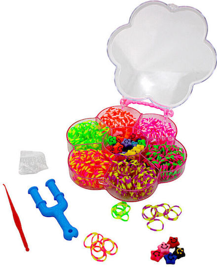Haargummis Set Tasche Blume