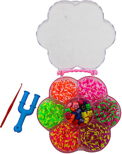 Haargummis Set Tasche Blume