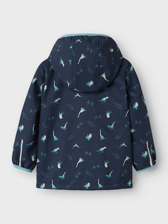 Kids' Casual Jacket with Hood Blue Navy