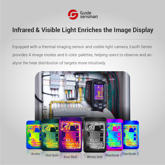 Guide Sensmart Handheld Thermal Camera with Screen 2.4" -20°C-550°C Ε1+