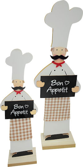 ArteLibre Decorativ de Spațiu Bon Appetit din Lemn 9.5x5x30cm 1buc