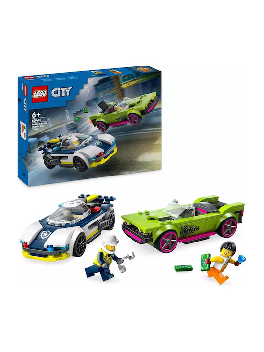 LEGO City Verfolgung Des Polizeiautos Und Muscle Car Osterkerzen Mit Spielzeug LEGO City Verfolgung Des Polizeiautos Und Muscle Car Osterkerzen Mit Spielzeug