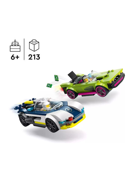 Lumânare De Paște Cu Jucării City: Urmărire Cu Mașina De Poliție Și Muscle Car Pentru Vârsta 6+ Ani LEGO