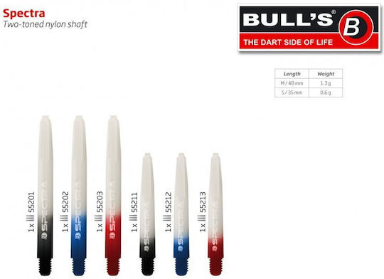 Dartkörper Bull S Spectra Nylon Schaft Kurz Schwarz