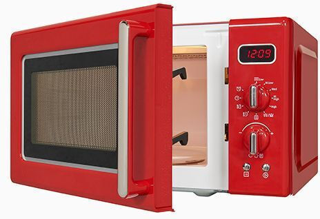 Exquisit Retro Φούρνος Μικροκυμάτων με Grill 20lt Κόκκινος