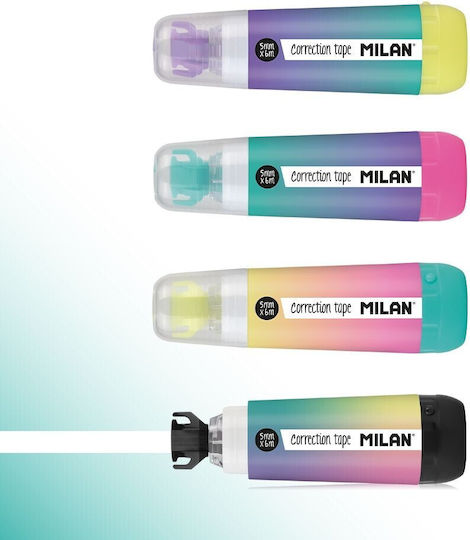 Mini peliculă corectivă pentru apus de soare 5mm x 6m cu nas rotativ 4 culori care se potrivesc culorilor Milano