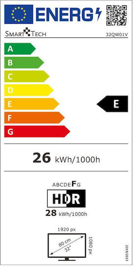Смарт Телевизор 32" Full HD QLED 32QW01V HDR (2024)