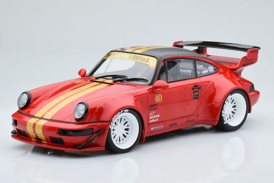 Solido Porsche 911 Φιγούρα Μοντελισμού Αυτοκίνητο Κόκκινη σε Κλίμακα 1:18