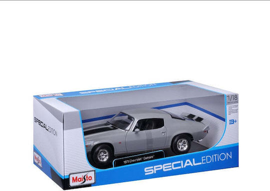 1/18 Chevrolet Camaro 1971 Grey W Black Stripes
