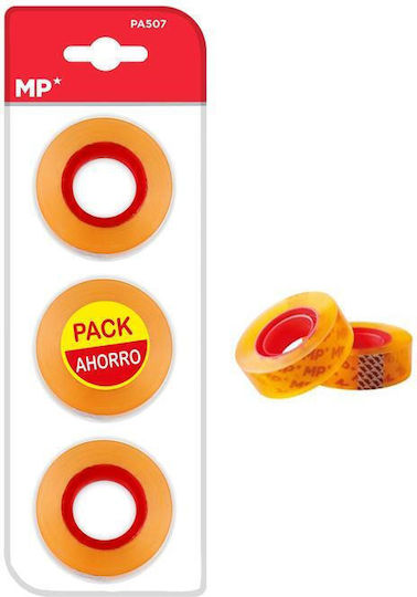 MP Klebeband Durchsichtig 12mm x 33m 3Stück Transparent