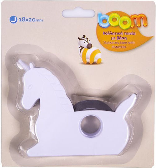 Boom Βάση για Σελοτέιπ 18mm x 20m Ροζ