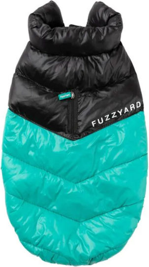 Fuzzyard Harlem Hundemantel Grün Groß mit Rückenlänge 45 cm.