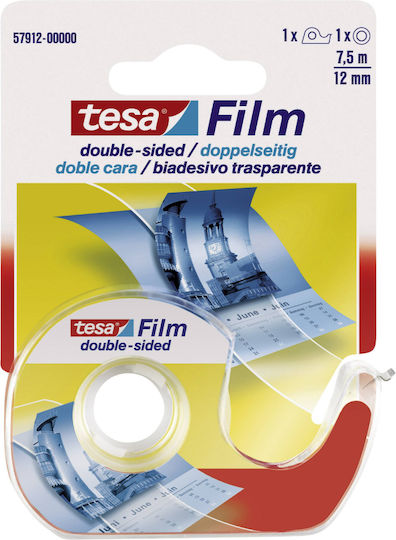 Tesa Desktop Tape Dispenser 12mm x 7.5m 1pcs Transparent