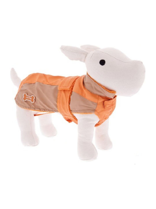 Ferribiella Burcina Orange Waterproof Dog Coat with 27cm Back Length