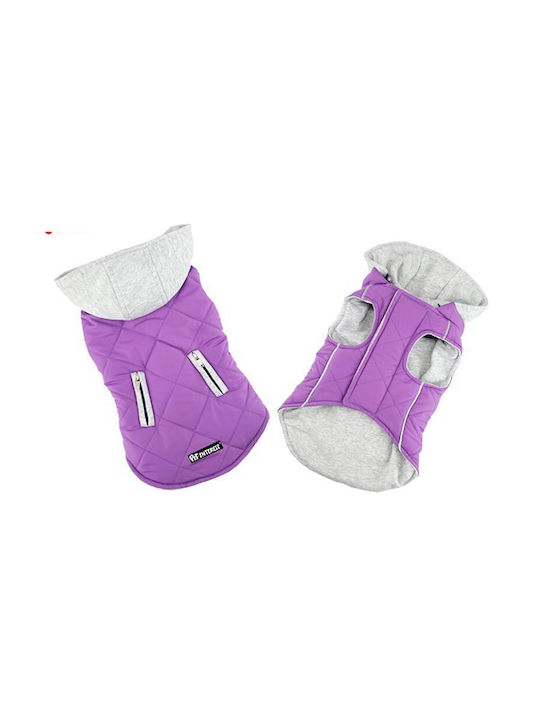 Pet Interest Sportive Μπουφάν Σκύλου με Κουκούλα XLarge Μωβ 45cm