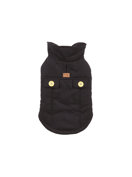 Vitakraft Hundemantel Schwarz mit Rückenlänge 35 cm.