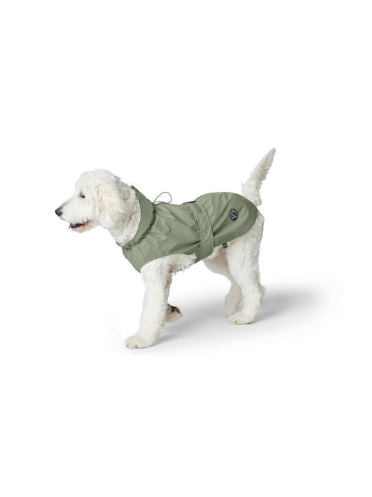 Hunter Hundemantel Wasserdicht Grün mit Rückenlänge 50 cm.