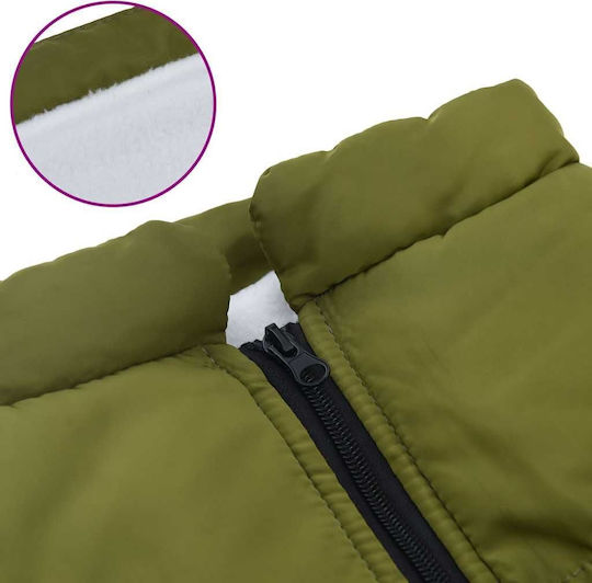 vidaXL Green Dog Coat