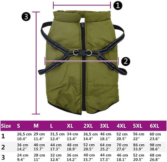 vidaXL Green Dog Coat