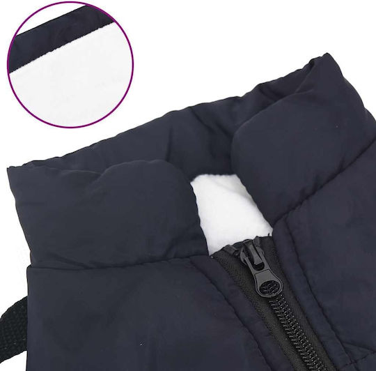 vidaXL Black Dog Coat